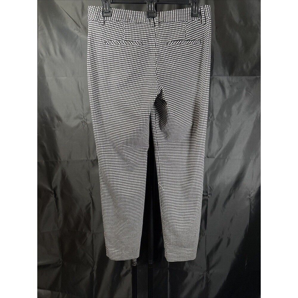 Express Women’s 2R Editor Black & White Twill Straight Ankle Dress Pants - - Picture 6 of 11
